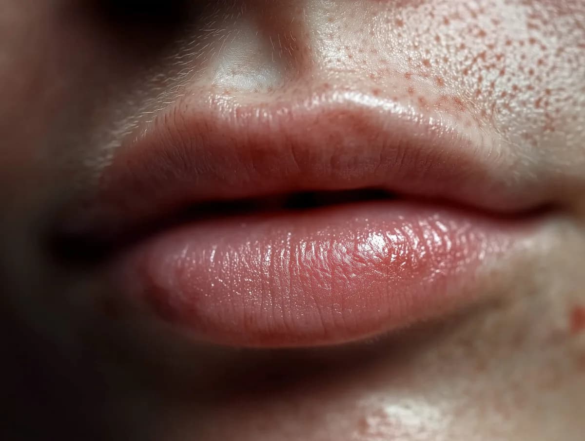 Behandlung der Lippen mit Dermalfiller